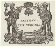 Freeman's best Virginia tobacco label