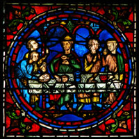 Marriage at Cana detail from Chartres cathedral